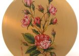 Stratton vintage powder compact with roses
