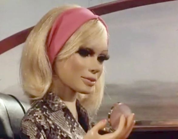 Lady Penelope with her powder compact